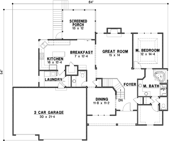 Main Floor Plan: 21-642