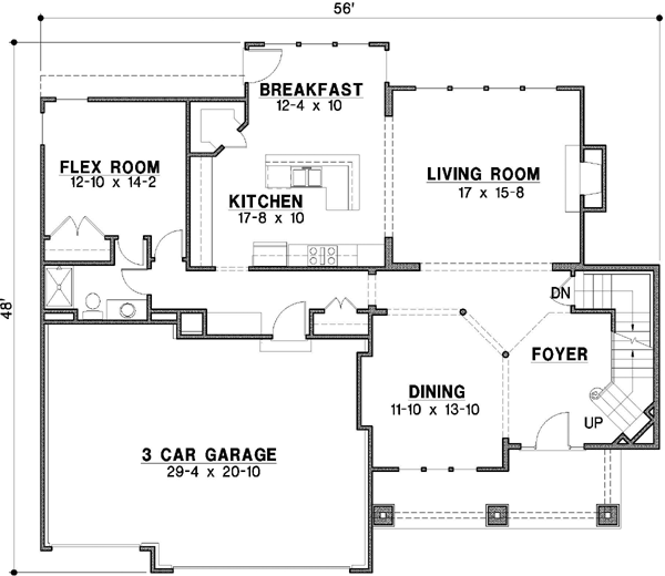 Main Floor Plan: 21-645
