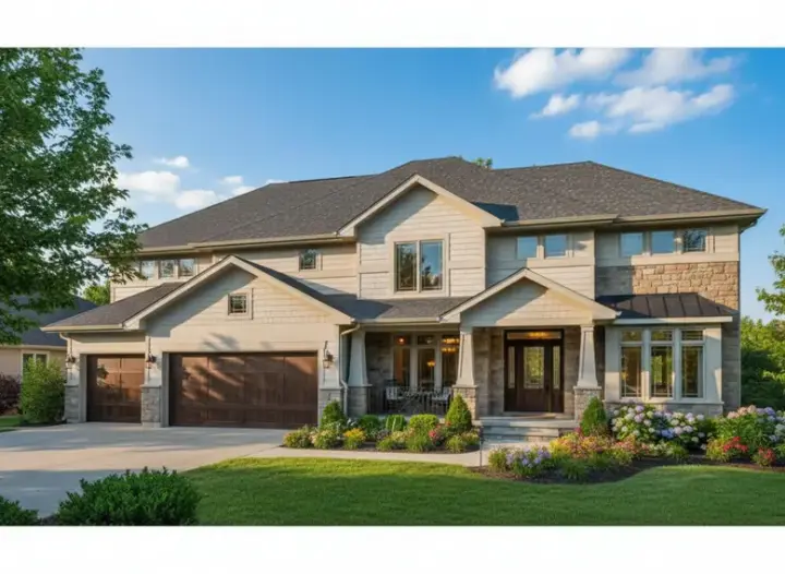 Craftsman house plans 21-647 - front exterior, 3,060 sq ft, 4 bed, 3 bath house plans | Monster House Plans