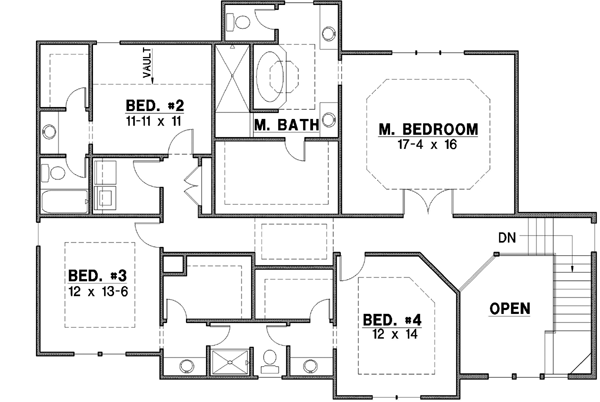 Upper/Second Floor Plan: 21-647