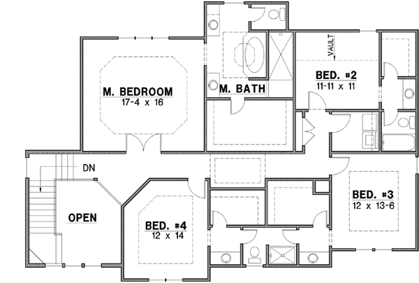 Upper/Second Floor Plan: 21-649