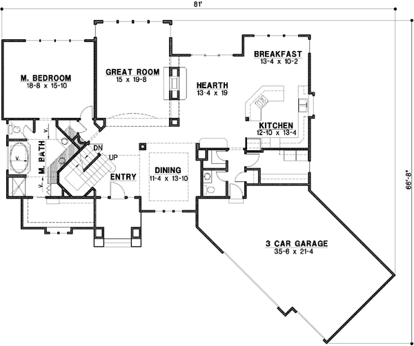 Main Floor Plan: 21-650