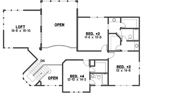 Upper/Second Floor Plan: 21-650