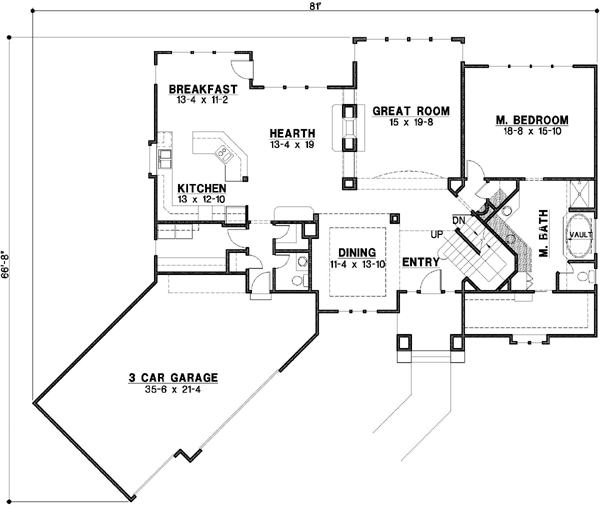 Main Floor Plan: 21-651