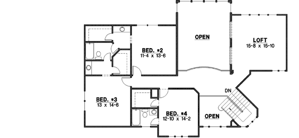Upper/Second Floor Plan: 21-651