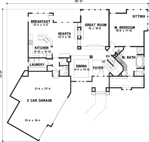 Main Floor Plan: 21-652