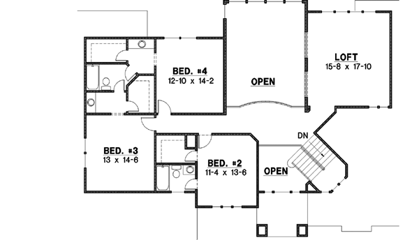 Upper/Second Floor Plan: 21-652