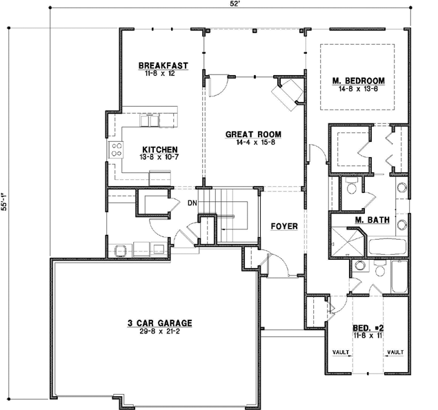 Main Floor Plan: 21-653