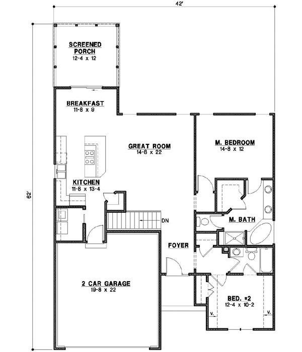 Main Floor Plan: 21-654