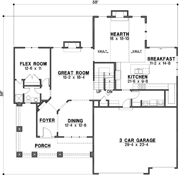 Main Floor Plan: 21-658