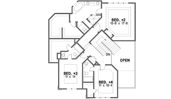 Upper/Second Floor Plan: 21-660