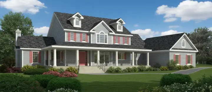 Country house plans 21-661 - front exterior, 3,583 sq ft, 4 bed, 3 bath house plans | Monster House Plans