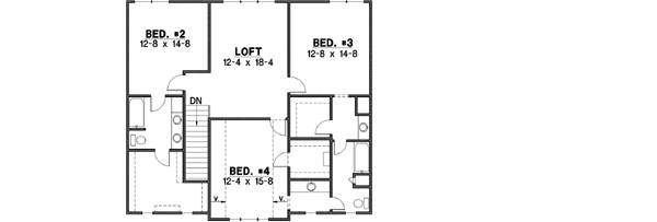 Upper/Second Floor Plan: 21-661
