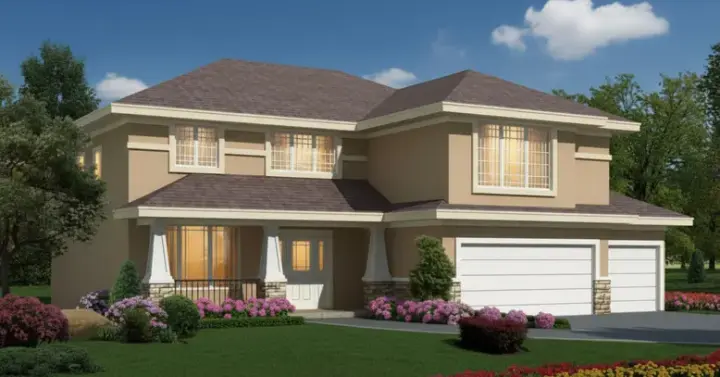 Traditional house plans 21-664 - front exterior, 2,756 sq ft, 4 bed, 3 bath house plans | Monster House Plans