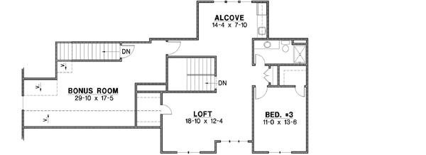 Upper/Second Floor Plan: 21-665