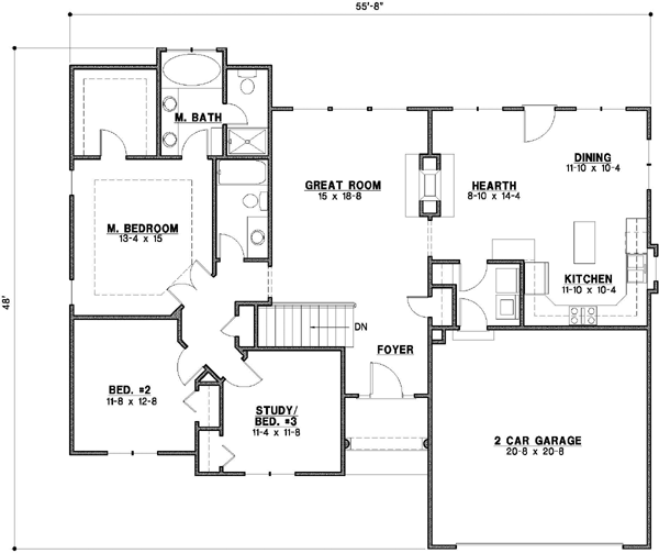 Main Floor Plan: 21-667