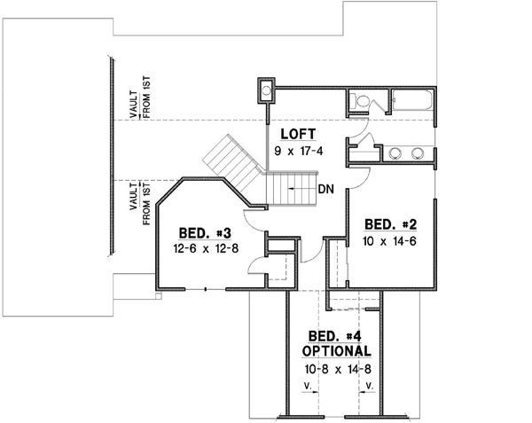 Upper/Second Floor Plan: 21-670