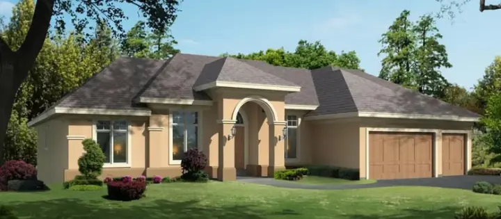 Traditional house plans 21-672 - front exterior, 5,179 sq ft, 4 bed, 3 bath house plans | Monster House Plans