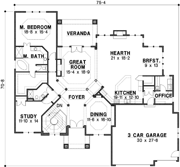 Main Floor Plan: 21-672