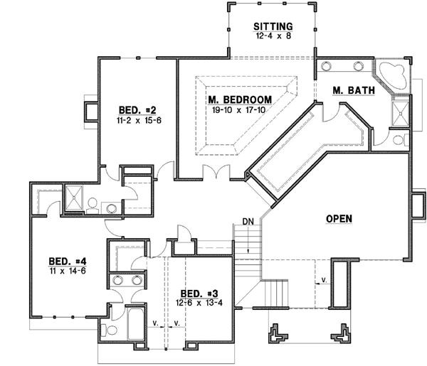Upper/Second Floor Plan: 21-674