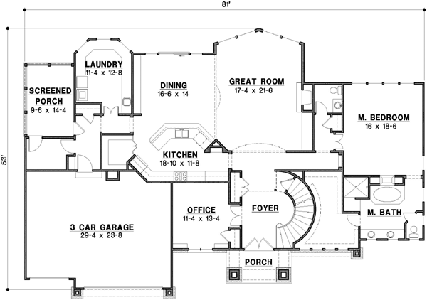 Main Floor Plan: 21-676
