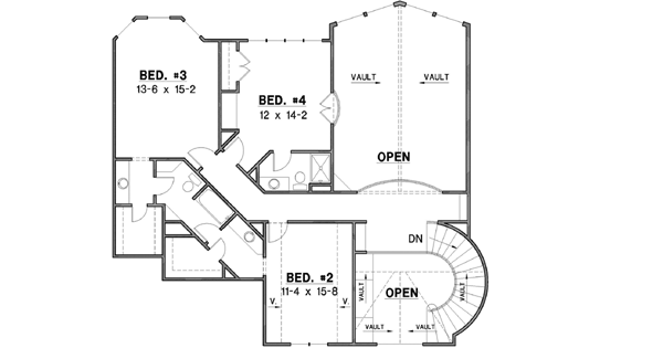 Upper/Second Floor Plan: 21-676
