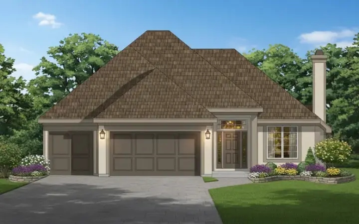 Traditional house plans 21-678 - front exterior, 2,669 sq ft, 4 bed, 3 bath house plans | Monster House Plans