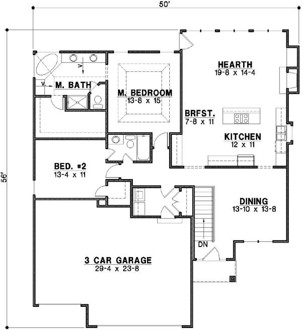 Main Floor Plan: 21-678