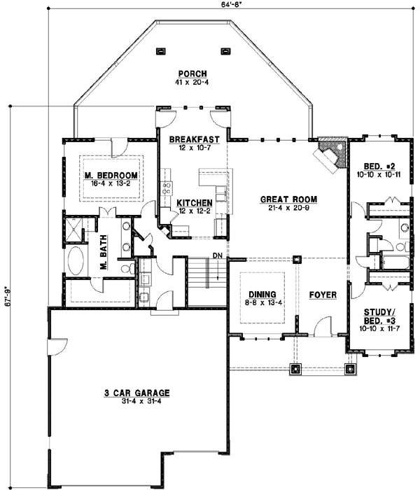 Main Floor Plan: 21-680