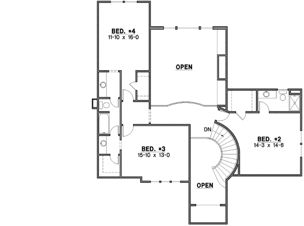 Upper/Second Floor Plan: 21-686