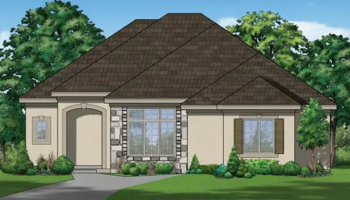 Traditional house plans 21-691 - front exterior, 2,883 sq ft, 3 bed, 3 bath house plans | Monster House Plans