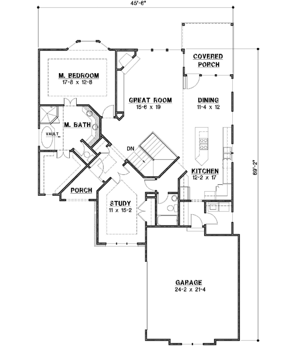 Main Floor Plan: 21-691