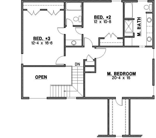 Upper/Second Floor Plan: 21-692