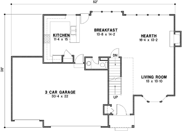 Main Floor Plan: 21-697