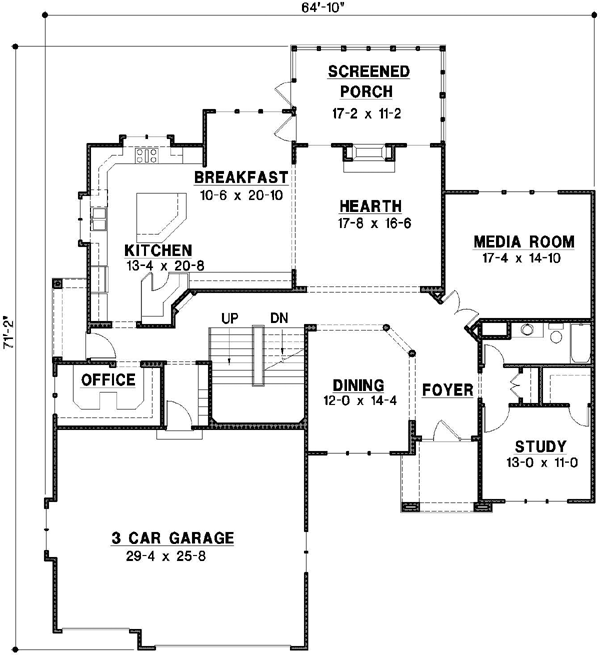 Main Floor Plan: 21-698