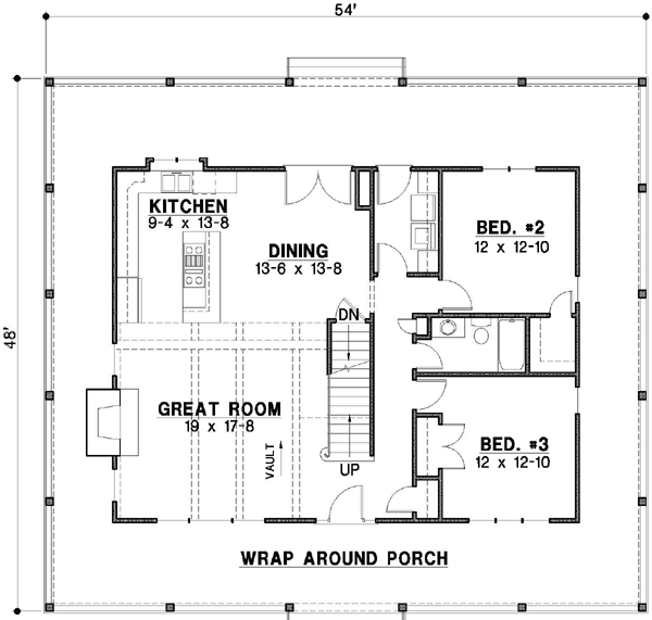 Main Floor Plan: 21-701