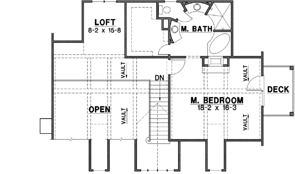 Upper/Second Floor Plan: 21-701