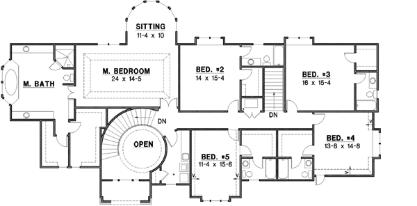 Upper/Second Floor Plan: 21-703