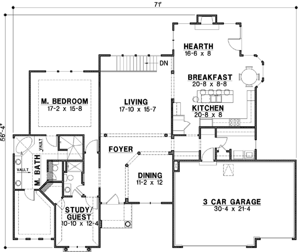 Main Floor Plan: 21-704