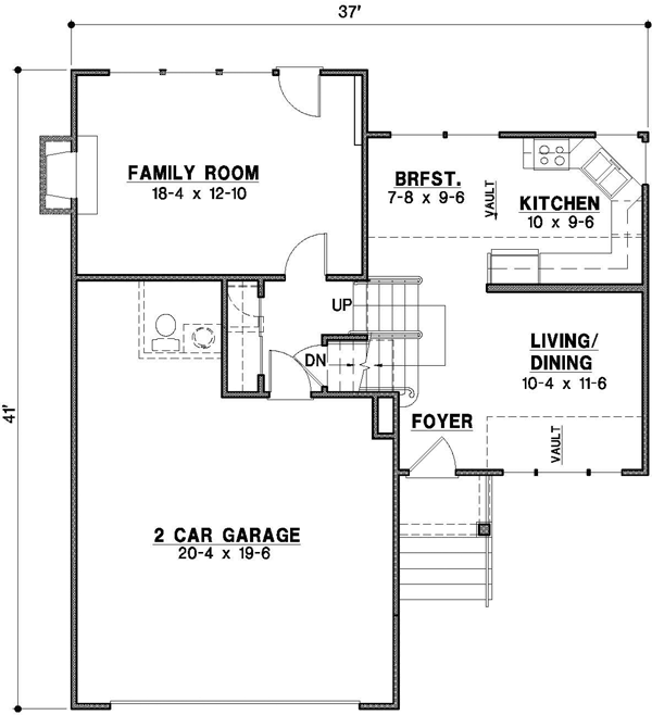 Main Floor Plan: 21-705