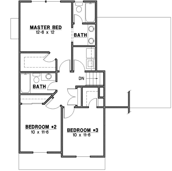 Upper/Second Floor Plan: 21-705