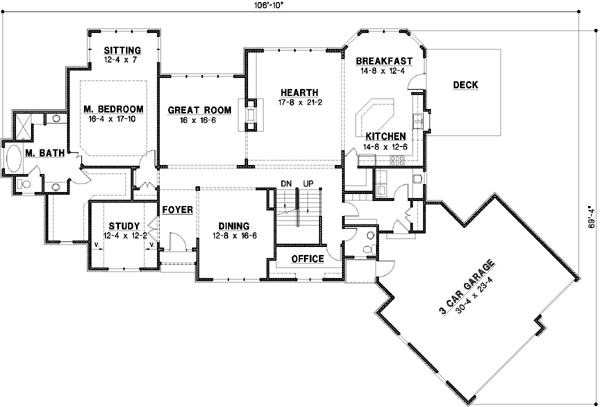 Main Floor Plan: 21-708