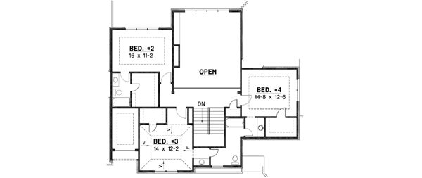 Upper/Second Floor Plan: 21-708