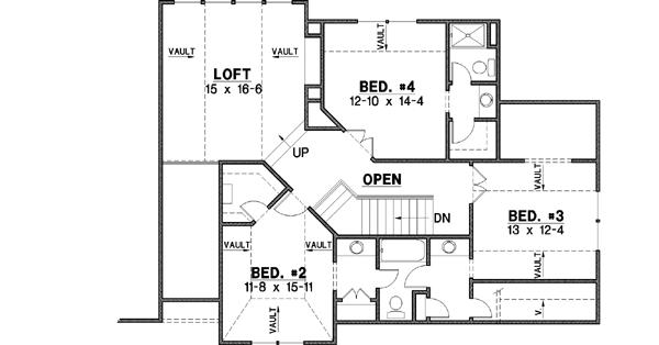 Upper/Second Floor Plan: 21-709