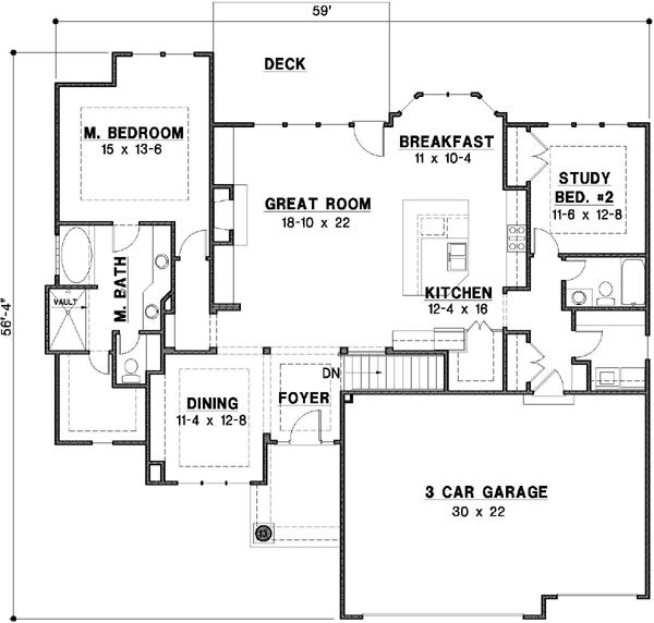 Main Floor Plan: 21-712