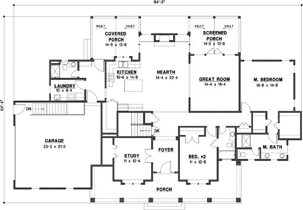 Main Floor Plan: 21-713