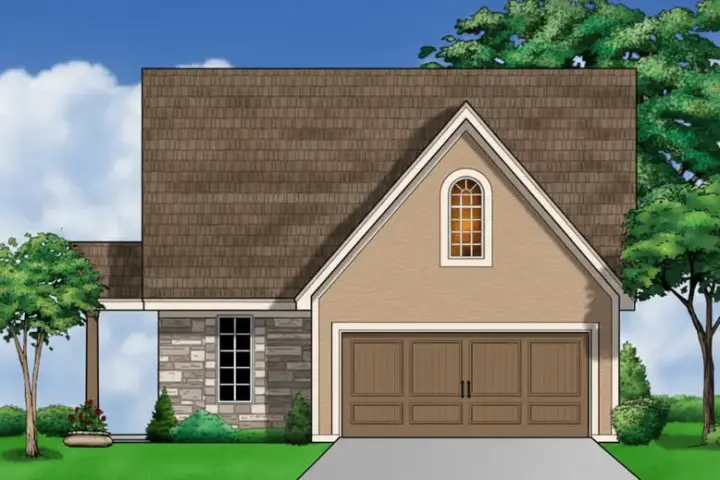 European house plans 21-714 - front exterior, 1,665 sq ft, 0 bed, 0 bath house plans | Monster House Plans