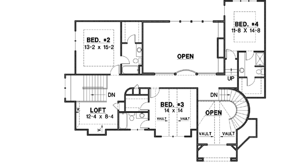 Upper/Second Floor Plan: 21-720