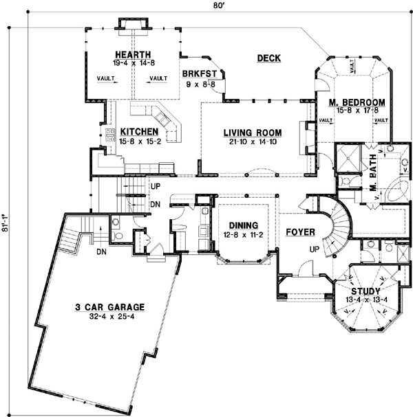 Main Floor Plan: 21-721