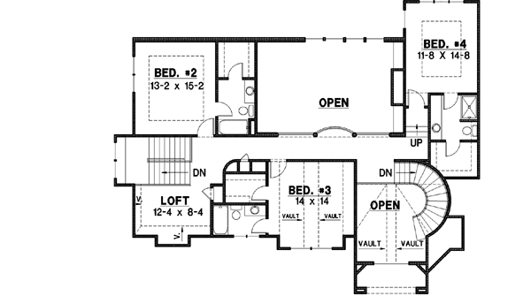 Upper/Second Floor Plan: 21-721